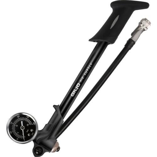 300PSI Front Fork and Front Suspension Pump With Gauge High Pressure Shock Pump with Lever Lock Schrader Bicycle Air Shock Pump