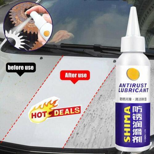 New 100ml Rust Remover Window Rust Inhibitor Wheel Hub Screw Derusting Spray for Derusting Metal Parts Car Maintenance Tools