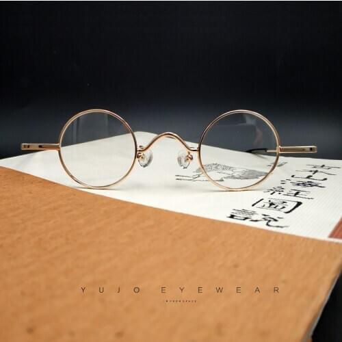 Small Lens Round John Lennon Glasses Mens Womens Gold Silver Black Optical Glasses Retro Reading Mirror Anti-Blu-ray Glasses