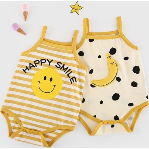 Baby Boy Girl Clothes Summer Romper 2021 Newborn Infant Girls Cute Cool Sling Jumpsuit Suspender Overalls Casual Clothes Outfits