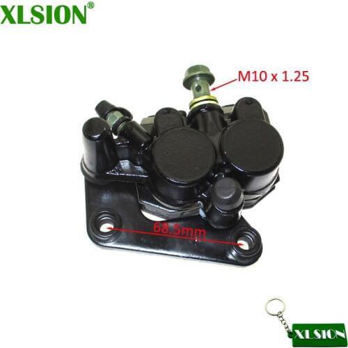 XLSION Front Disk Brake Caliper Left For 2 Piston Scooter Moped 50cc 125cc GY6 KYMCO Benzhou JMSTAR Jonway Baotian