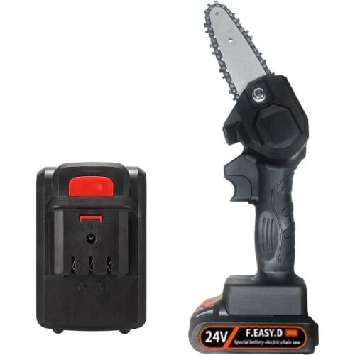 24V Lithium Battery Portable Electric Pruning Saw Rechargeable Small Electric Saws Woodworking One-handed Electric Chain Saw