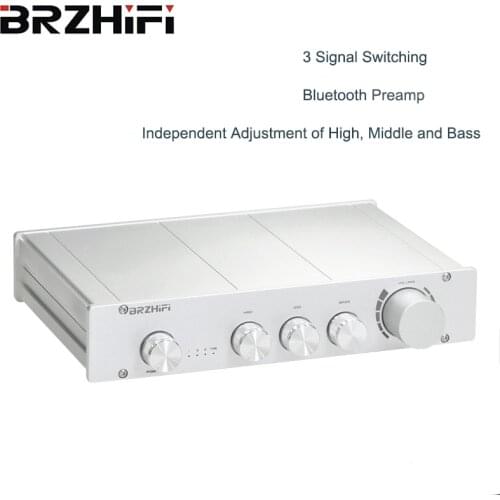 Brzhifi L1 Pure A 2.0/2.1 Channel Tone Prestage High High Bass Adjustment BT5.0 decoding amplifier