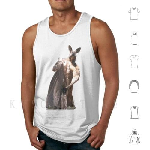 Ripped Tank Tops Vest 100% Cotton Strength Dyel Strong Muscle Muscly Funny Working Out Gym Barbell Curls Animal