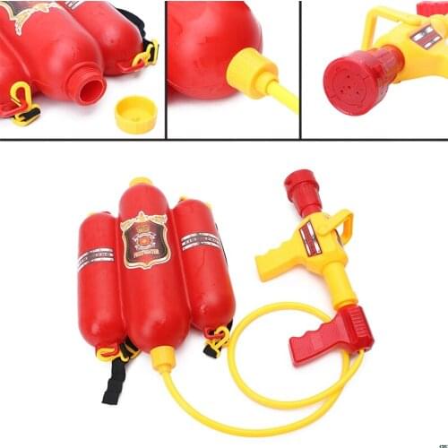 Fireman Backpack Nozzle Water Gun Beach Outdoor Toy Extinguisher Soaker for Kids Boys Girls Children Summer Gift