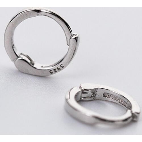 WTLTC 925 Sterling Sliver Huggie Hoop Earrings for Women Dainty Small Cartilage Earrings Mini Ear Piercing Earrings Minimalist