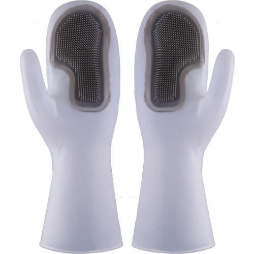 Silicone Rubber Dish Washing Gloves Household Dishwashing Gloves Rubber Gloves For Washing Clothes Cleaning Gloves For Dishe-30