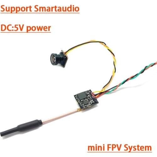 FPV System 5.8Ghz 40CH 25/100mW FPV Transmitter with smartaduio CMOS 800TVL FPV Camera for Drone Like Tiny Whoop Blade Inductrix