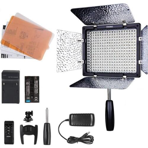 YONGNUO YN300III YN-300III YN300 5500K White LED Light for Wedding Photography Studio,Optional Battery Kit + AC Adapter+Softbox