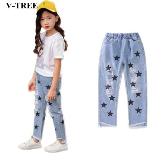 V-TREE Ripped Jeans For Girls