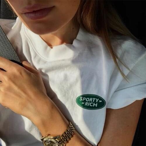 Calelinka 2021 New Pocket Printed Femlae Kpop Tshirt White 100% Cotton Loose Short Sleeve Top Streetwear Casual Graphic Tees