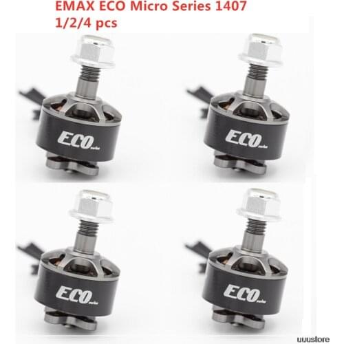 1/2/4pcs EMAX ECO 1407 Micro Series 2~4S 2800KV 3300KV 4100KV Brushless Motor For FPV Racing Drone RC Drone Quadcopter Parts toy