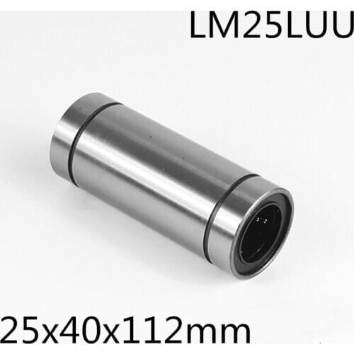 1pcs LM25LUU long type 25x40x112mm 25mm linear ball bearing Linear Guides Linear Optical axis bearings