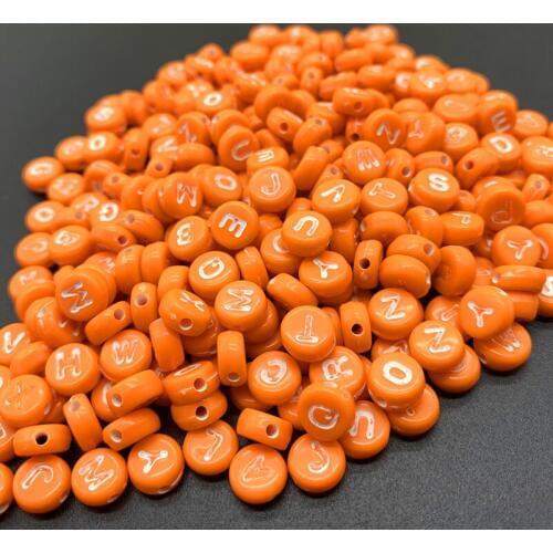 100pcs 6mm Mix Letter Beads Round Alphabet Beads Acrylic Beads DIY Jewelry Making For Bracelet Necklace Accessories#08
