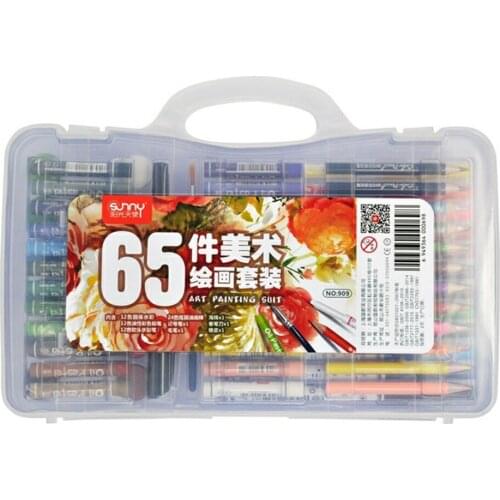 65pcs Deluxe Art Set for Kids Beginners Adults Artist Kit Drawing Supplies