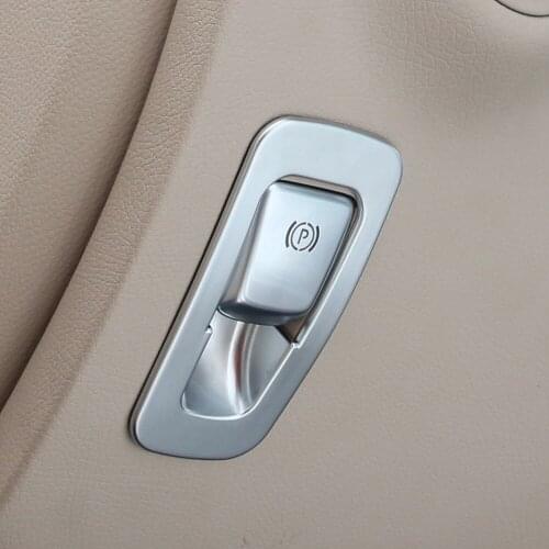 Car P File Electronic Handbrake Sequins Decoration Sticker Trim For Mercedes Benz C Class W205 E Class W213 GLC X253 Accessories