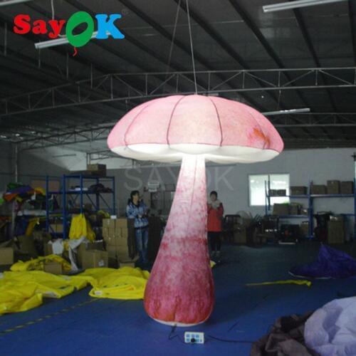 Free freight inflatable led party weeding decoration inflatable mushroom led with white light
