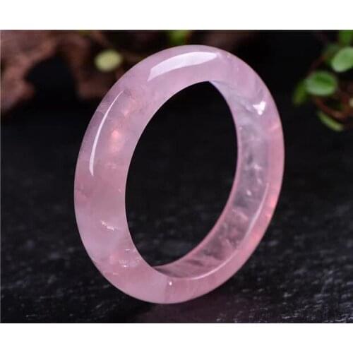 Natural Rose Quartz Madagascar Crystal Bangle Inner Diameter 60mm