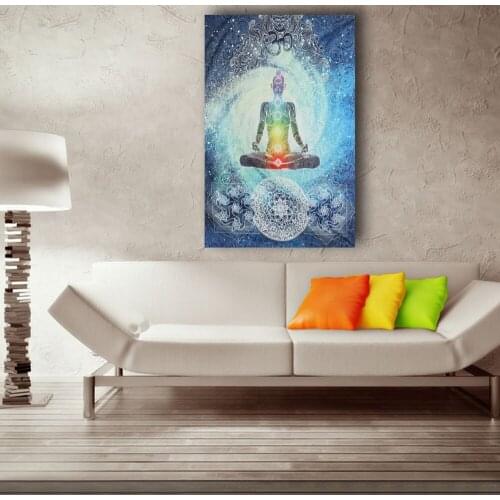 Character Acupoint Fun Tapestry Color Abstract Psychedelic Tapestry Blue Landscape Diagram Bedroom Teen Girl Aesthetics