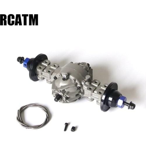 Metal Rear Middle differential Through axle for 1/14 Tamiya Rc Truck Tipper Scania Benz Man Volvo Lesu JDM-90 DIY parts