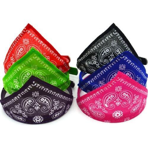 Fahsion Small Dog Scarf Adjustable Pet Cat Collars Scarf Neckerchief Necklace Trigon Pet Accessories