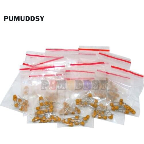 18ValuesX10pcs=180pcs 20PF-105(1UF) Mono Monolithic Ceramic Capacitors 50V Component Diy Package New Original