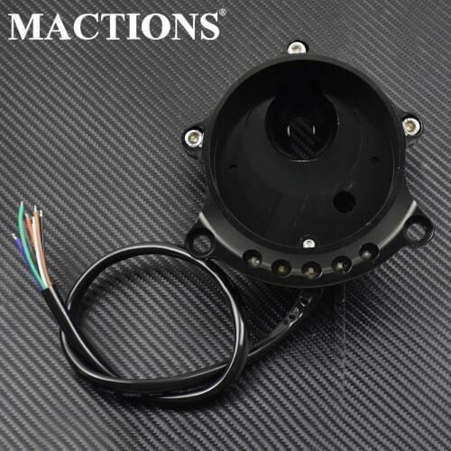 Motorcycle CNC Instrument Mounting Cafe Speedometer Bracket Aluminum Black For Harley Sportster XL 883 1200 Iron Superlow