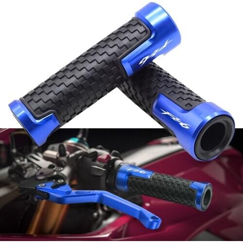 Motorcycle 7/8"22mm Aluminum Anti-Slip Handle Bar Handlebar Hand Grips For YAMAHA FZ6 FZ600 FZ 600 1987-1989 1990 1991 1992 1994