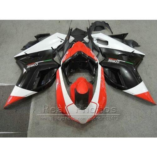 Motorcycle fairing kit for Ducati 848 1098 1198 2007-2011 black red white fairings set 848 1198 07-11 HZ40
