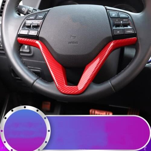 Steering wheel sequin interior modification sequin decoration stickers car Accessories For Hyundai Tucson 2015-2019