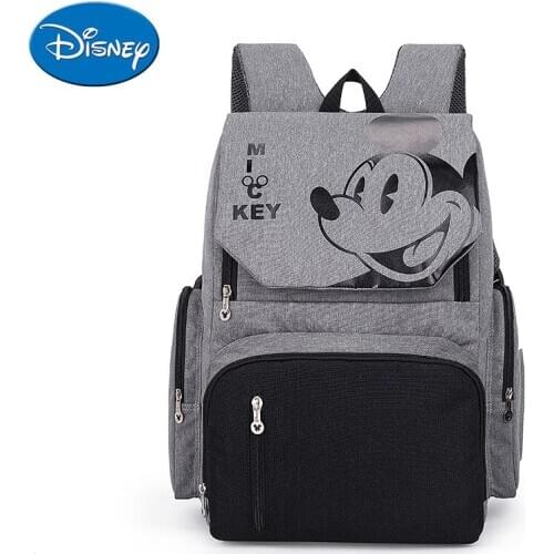 Genuine Disney New Mommy Bag Fashion Backpack Trend Street Mom Bag Large Capacity Waterproof Pregnant Woman Backpack