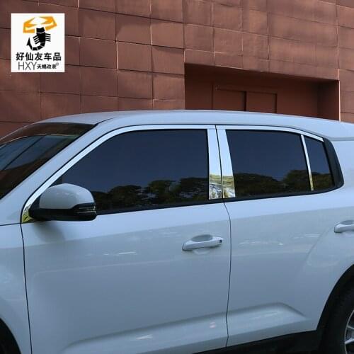 Strips Car Window Trim Decoration Accessories Car door decoration bright strip stainless steel for Hyundai IX35 2018 2019