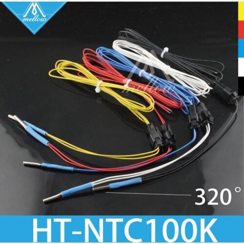 NTC 3950 Simple replacement Thermistors Sensor for 3D Printer parts PT100 E3D V6 Heat Block Cyclops+ and Chimera+ heater hotend