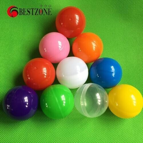 50Pcs/Lot Diameter 40MM Empty Plastic PP Toy Capsules For Vending Machines Or Lucky Drawing Balls Shell Container