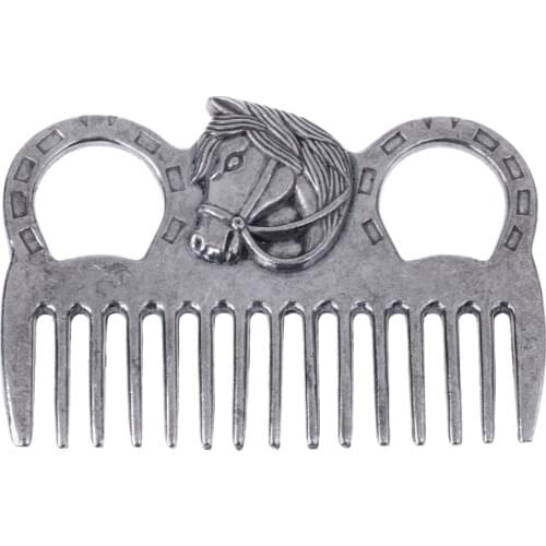 Premium Stainless Steel Pony Horse Grooming Comb Currycomb Equestrian Tools
