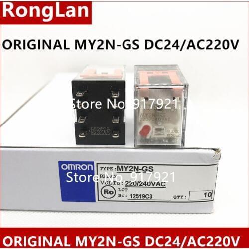 [ZOB] 100% new original OMRON Omron relay MY2NJ MY2N-J MY2N-GS DC24/AC220V factory outlets --20PCS/LOT