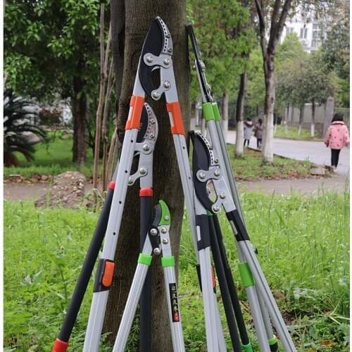 Garden Tree Pruning Shears High Branch Pruning Tool Long Reach Aluminium Handle Fruit Knife Picker Pruner