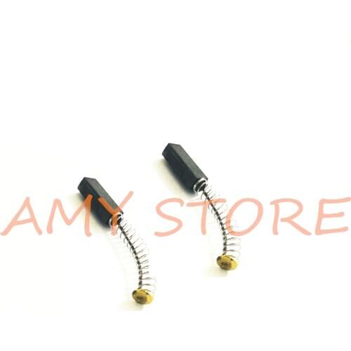 2pcs 4x5x15mm 0.15"x0.19"x0.59" Electric Motor Graphite Carbon Brushes Springs & Wires Power Tool for Air Compressor