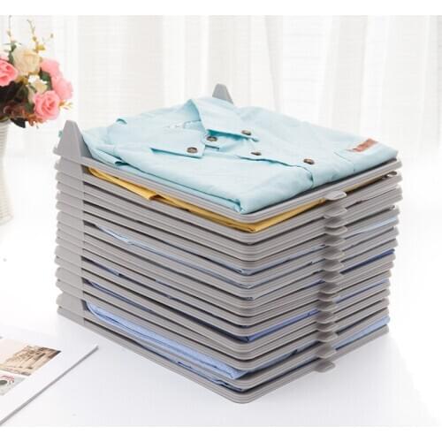 Creativity can be stacked plate file storage rack clothing folding organizer combo finishing racks stacked clothes tools 30pcs