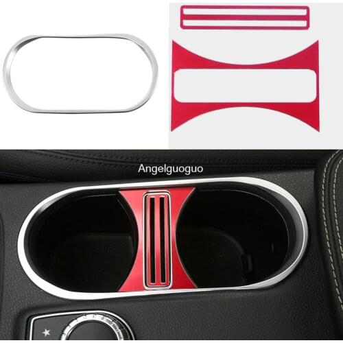 Car Styling Center Console Water Cup Holder Cover Trim For Mercedes Benz A Class W176 B W246 CLA C117 W117 GLA X156