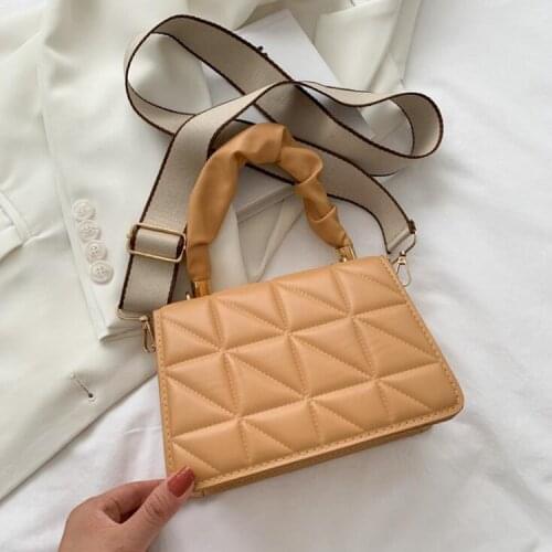 2021 New Trendy Women Shoulder Bag Elegant Flap Small Handbags Casual Plaid Crossbody Bags For Women Messenger Bags