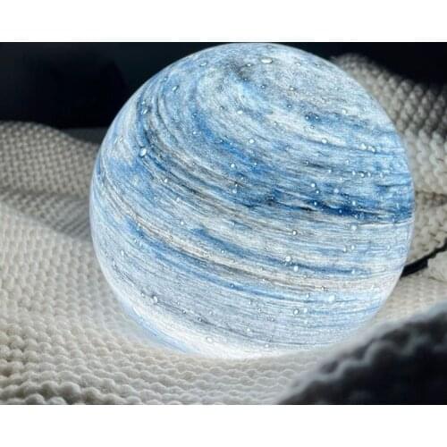 Sky Planet Light Table Lamp Universe LED Starry Night Light for Kid Gift Bedroom Bedside Lamp Home Decor Cute Glass Moon Lamp