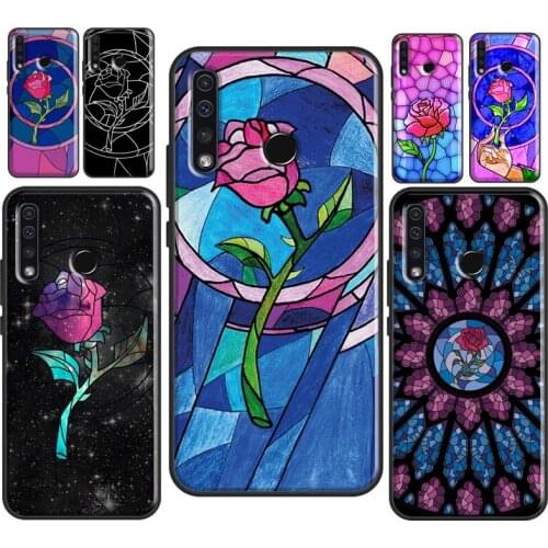 Stained Glass Rose Galaxys Soft Case For Huawei Honor 10 Lite 10X 9X 8X 7X 10i 4C 7C 6C 20 Pro 7A 8A 9A 8S 9S Cover