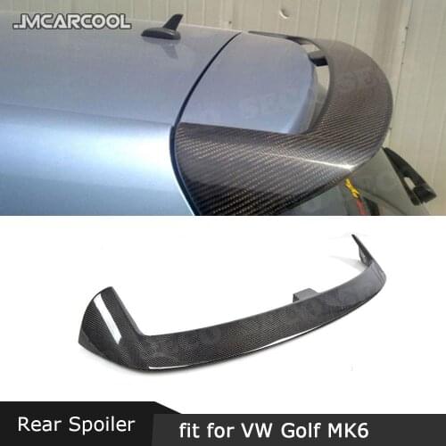 MK6 Carbon Fiber Rear Roof Spoiler For VW Golf 6 VI MK6 Standard 2010-2013 VX Style FRP Top Wings External Decoration