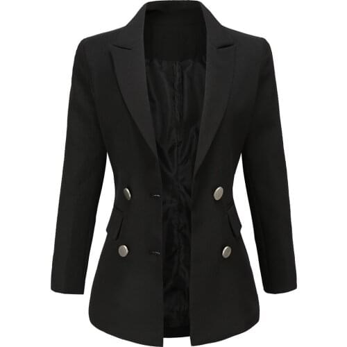 Womens Spring And Autumn Office lady Suit Casual Coat 5XL Large Size long blazer