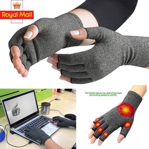 1 Pair Arthritis Gloves Unisex Arthritic Joint Pain Relief Hand Compression Gloves For Rheumatoid & Osteoarthritis Health Care