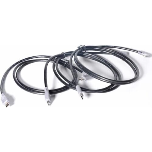 1x USB 3.1 Type C Right Angle Male to Mini/Micro/Type C Male Plug Charging Data OTG Connector Cable 1M/3FT