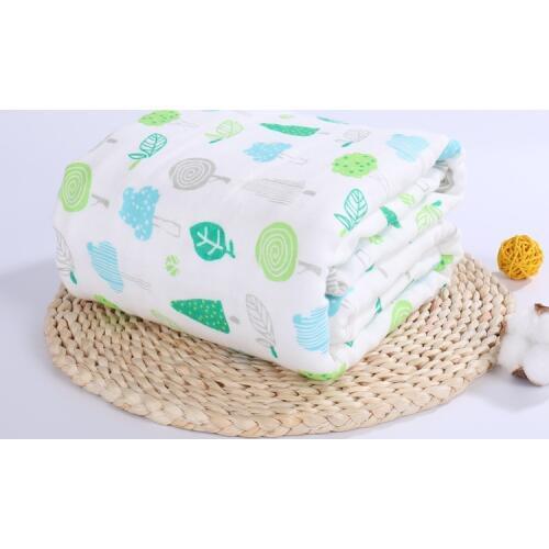 120*120cm 100% Cotton Gauze Blanket Skincare Super Soft Muslin Baby Swaddle Newborn Kids 6 Layers Baby Bath Towels