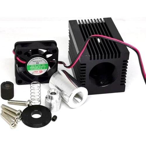 5.6mm Laser Diode Housing Heatsink with 405nm 450nm 650nm Blue Red Glasses Lens DIY Laser Module