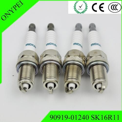 9091901240 Free Shipping 4PCS SK16R11 90919-01240 Iridium Spark Plugs FOR TOYOTA 90919 01240 SK16R-11